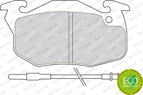 Ferodo FDB393 - Set placute frana,frana disc parts5.com