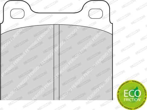 Ferodo FDB2M - Brake Pad Set, disc brake parts5.com