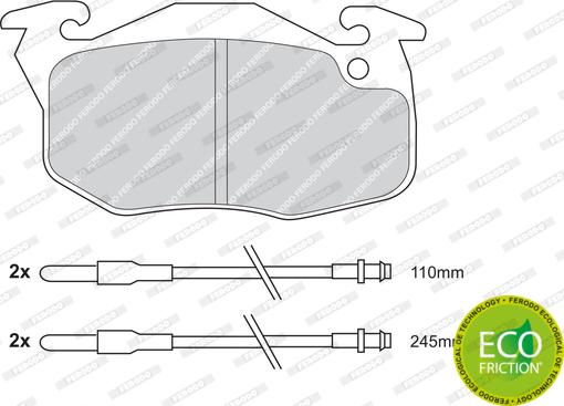 Ferodo FDB729 - Set placute frana,frana disc parts5.com