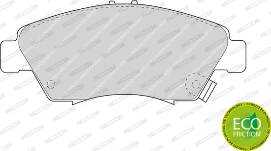 Ferodo FDB776 - Комплект спирачно феродо, дискови спирачки parts5.com