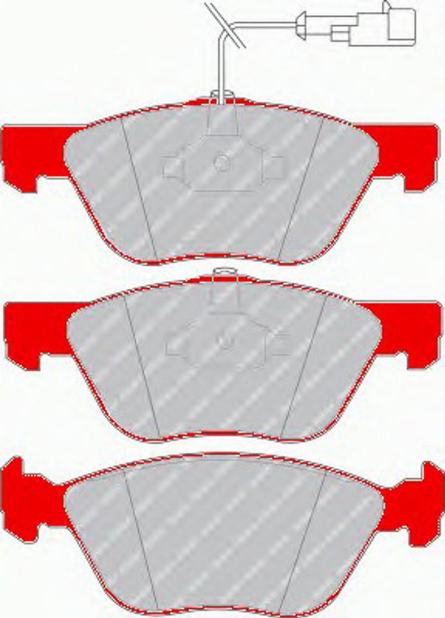 Ferodo FDS1052 - Set placute frana,frana disc parts5.com