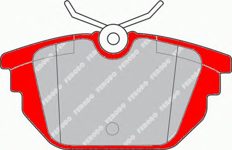 Ferodo FDS1113 - Sada brzdových destiček, kotoučová brzda parts5.com