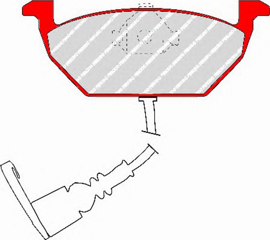 Ferodo FDS1398 - Fékbetétkészlet, tárcsafék parts5.com