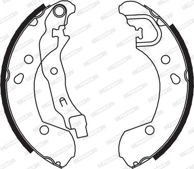 Ferodo FSB649 - Zestaw szczęk hamulcowych parts5.com