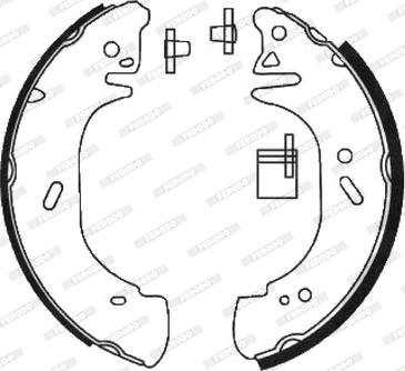 Ferodo FSB618 - Zestaw szczęk hamulcowych parts5.com