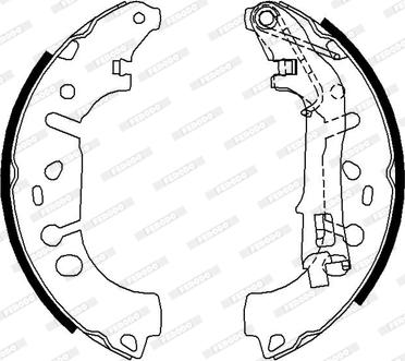 Ferodo FSB682 - Brake Shoe Set parts5.com