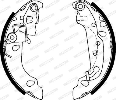 Ferodo FSB636 - Set saboti frana parts5.com