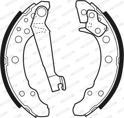 Ferodo FSB191 - Brake Shoe Set parts5.com