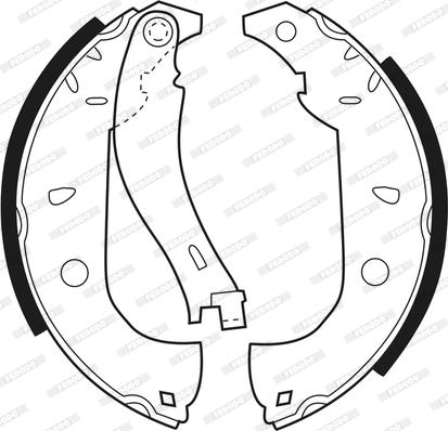 Ferodo FSB307 - Комплект спирачна челюст parts5.com