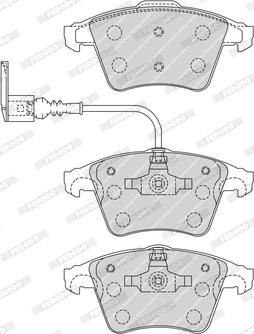 Ferodo FVR1643 - Brake Pad Set, disc brake parts5.com