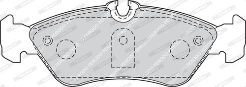 Ferodo FVR1876 - Komplet zavornih oblog, ploscne (kolutne) zavore parts5.com