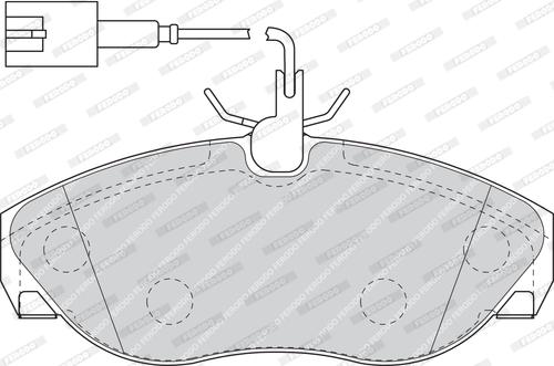 Ferodo FVR1396 - Тормозные колодки, дисковые, комплект parts5.com