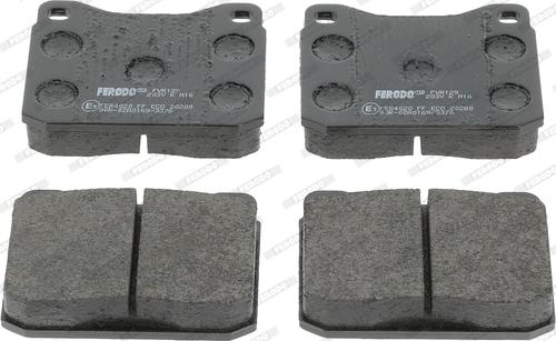 Ferodo FVR129 - Piduriklotsi komplekt,ketaspidur parts5.com