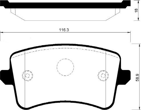 VW 8K0698601 - Set placute frana,frana disc parts5.com