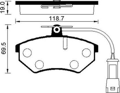 Valeo 302432 - Juego de pastillas de freno parts5.com