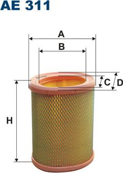 Filtron AE311 - Air Filter parts5.com