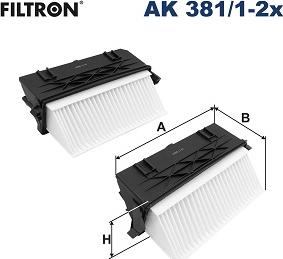 Filtron AK 381/1-2x - Filtr powietrza parts5.com