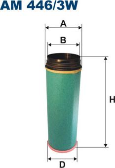 Filtron AM446/3W - Dopolnilni (sekunarni) zracni filter parts5.com