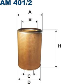 Filtron AM401/2 - Filtr powietrza parts5.com