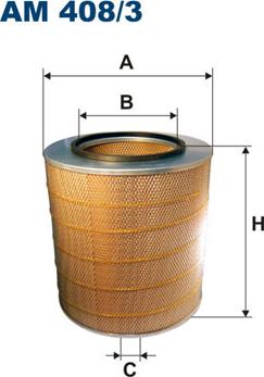 Filtron AM408/3 - Air Filter parts5.com