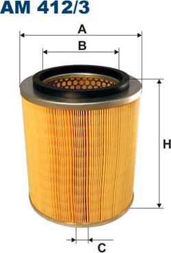 Filtron AM412/3 - Air Filter parts5.com