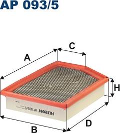 Filtron AP 093/5 - Õhufilter parts5.com