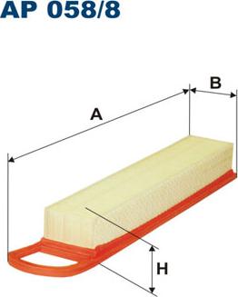 Filtron AP058/8 - Въздушен филтър parts5.com