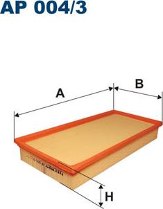 Filtron AP004/3 - Air Filter parts5.com