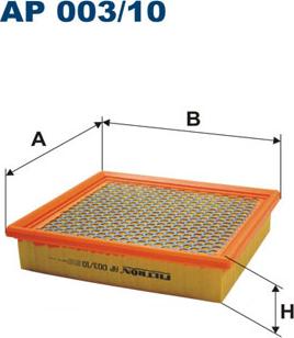 Filtron AP003/10 - Zracni filter parts5.com