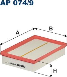 Filtron AP 074/9 - Filtro de aire parts5.com