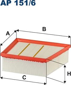 Filtron AP 151/6 - Air Filter parts5.com