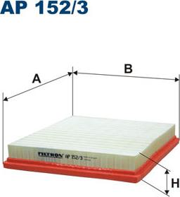 Filtron AP152/3 - Filtro de aire parts5.com