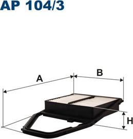 Filtron AP104/3 - Zracni filter parts5.com