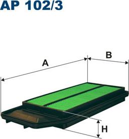 Filtron AP102/3 - Vzduchový filtr parts5.com