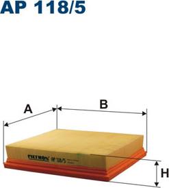 Filtron AP118/5 - Filtro de aire parts5.com