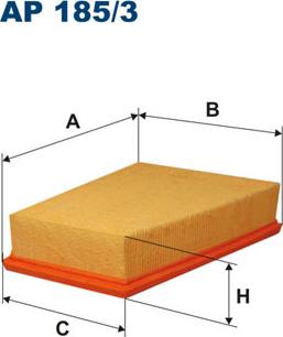 Filtron AP185/3 - Air Filter parts5.com