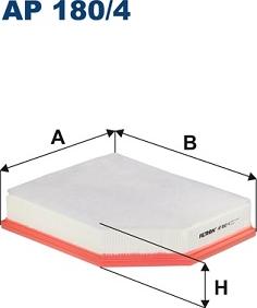 Filtron AP 180/4 - Воздушный фильтр parts5.com