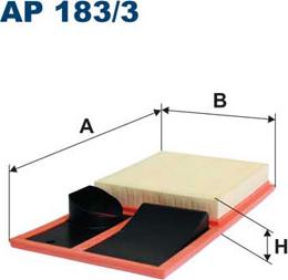 Filtron AP183/3 - Filtro de aire parts5.com