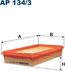 Filtron AP134/3 - Filtar za zrak parts5.com