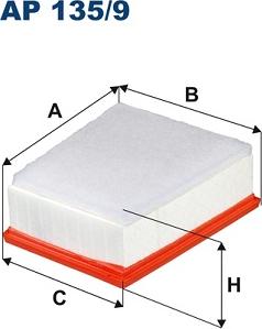 Filtron AP135/9 - Luftfilter parts5.com