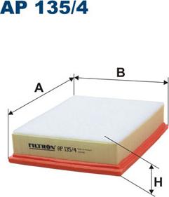 Filtron AP135/4 - Воздушный фильтр parts5.com