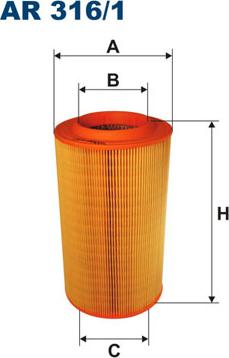 Filtron AR316/1 - Ilmansuodatin parts5.com