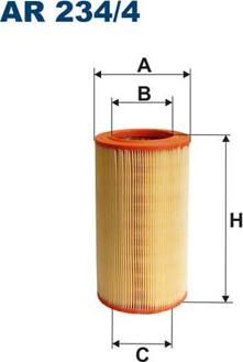 Filtron AR234/4 - Air Filter parts5.com