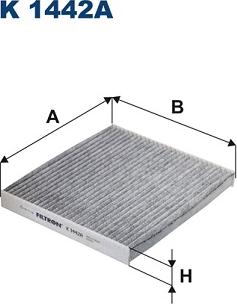 Filtron K 1442A - Filtru, aer habitaclu parts5.com