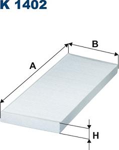 Filtron K1402 - Filtre, air de l'habitacle parts5.com