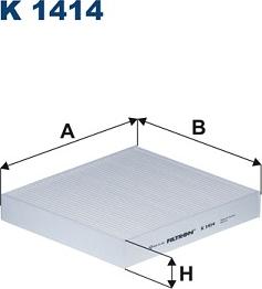 Filtron K 1414 - Filtru, aer habitaclu parts5.com