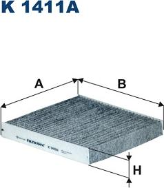 Filtron K 1411A - Filtru, aer habitaclu parts5.com