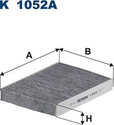 Filtron K 1052A - Filtru, aer habitaclu parts5.com