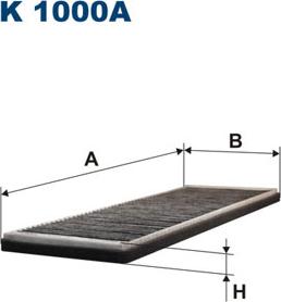 Filtron K1000A - Filtru, aer habitaclu parts5.com