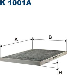 Filtron K1001A - Filtr, vzduch v interiéru parts5.com